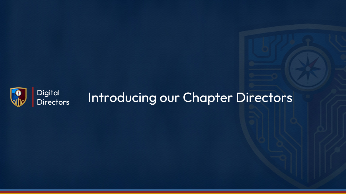 Introducing our new Chapter Directors